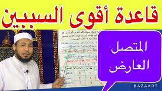 قاعدة أقوى السببين اجتماع المد المتصل مع العارض للسكون