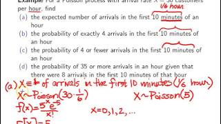Poisson processes -- Example 1