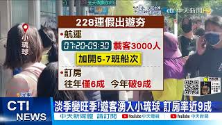 【每日必看】逆勢滿房!小琉球訂房9成滿 破萬車次湧墾丁@中天新聞CtiNews 20220226