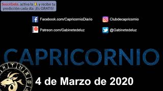 Horóscopo Diario - Capricornio - 4 de Marzo de 2020