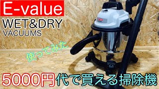 5000円代で買える掃除機使ってみた！【E -value EVC-120SCL】＃集塵機