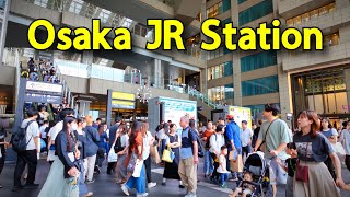 【4K】𝐖𝐀𝐋𝐊 🇯🇵 Exploring Osaka JR Station in Osaka Japan