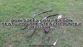 Chronograph Bow Speed Comparison Featuring the Stealth and Black Hunter Recurves