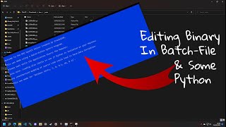 How to edit Hexadecimal/Binary-Data with Batch-Script (Windows/DOS Scripting Language)