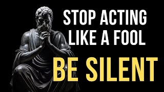 6 Traits Of People Who Speak Less | The Power Of Silence Stoicism | Stoic Journal