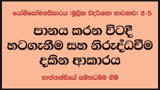 යෝනිසෝමනසිකාරය 2- 05 පානය කරන විටදී හටගැනීම සහ නිරුද්ධවීම දකින ආකාරය