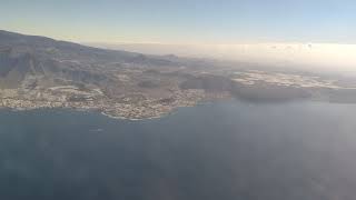 Tenerife from air Canary islands