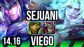 SEJUANI vs VIEGO (JGL) | 6/0/12, Dominating | EUW Master | 14.16