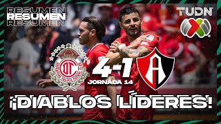 Resumen y goles | Toluca 4-1 Atlas | CL2024 - Liga Mx J14 | TUDN