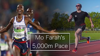 Just how fast was Mo Farah running? | Olympian Mo v Average Joe