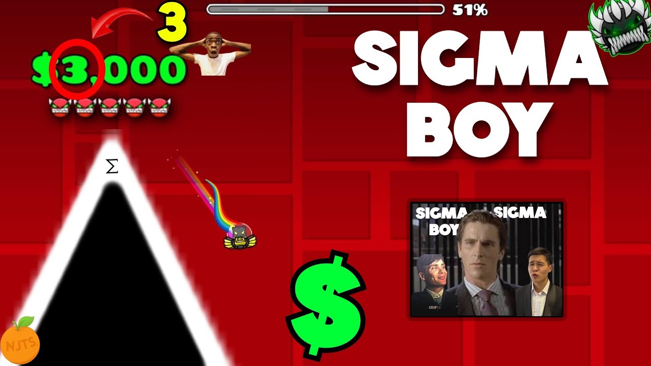 Sigma Boy Challenge Hard 3 Geometry Dash 2 2 Youtube