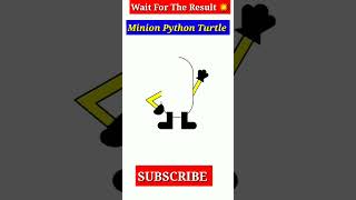 💥How To Create Minion Python Code Turtle | Draw Minion Using Python Turtle |#shorts #python