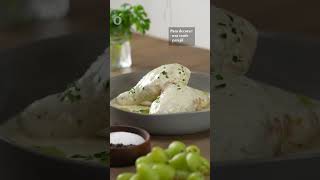 Pollo en Salsa Cremosa de Uvas | kiwilimón recetas