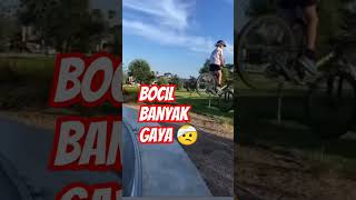 Jumping Sepeda. Gowes bahaya. #olahraga #gowes #viral #mtb #fails #shorts #crash #kecelakaan #viral