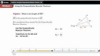 Lesson 5-2: Perpendicular Bisectors and Angle Bisectors