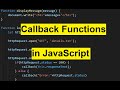 Callback Functions in JavaScript in Hindi | JavaScript Tutorial