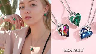 Leafael Infinity Love Heart Pendant Necklace | Jewelry Gifts for Women