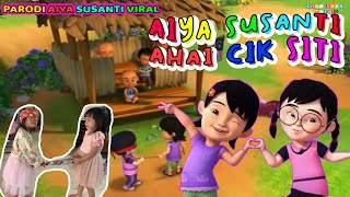 Lagu AIYA SUSANTI Viral | CACIL COVER | Parodi Aiya Susanti Anak Kembar | UPIN IPIN