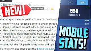 new 7 40 release mobile stats three items nerfed patch notes - fortnite save the world patch notes 740