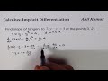 Find slope of tangent line to curve 2xy - y^3 = 4 at (3, 2)