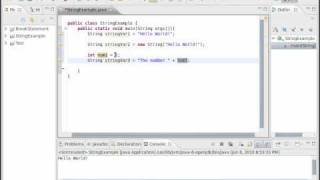 Java Video Tutorial 21: Basic Strings (Pt 1 of 2)