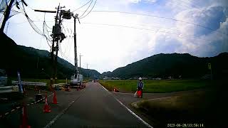 【岐阜市方県（かたがた）　電線工事】　2023年6月29日（木）