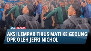 Aksi Lempar Tikus Mati Hingga Payung Hitam ke Gedung DPR oleh Jefri Nichol Punya Makna Tersendiri