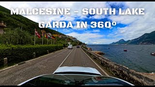 360° Lake Garda Road Trip in 4k: From Malcesine to Bala Delle Sirene! | Italy