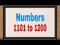 Numbers 1101 to 1200 | Counting | Maths for kids |