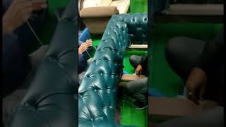 Making of chesterfield sofa 🛋️