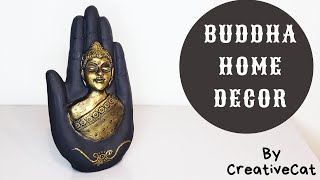 Buddha Home Decor/ Best out of waste/art and craft/clay mural/buddha mural