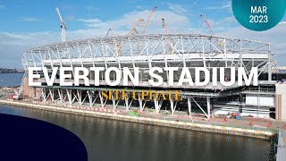 TOWER RENOVATION CONTINUES | Latest Everton Stadium footage