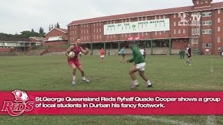 Quade Cooper fancy footwork in Durban