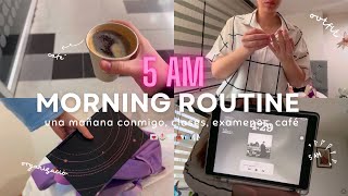 MY MORNING ROUTINE FOR UNIVERSITY (5 AM)✨| classes, skincare, productivity, skillshare