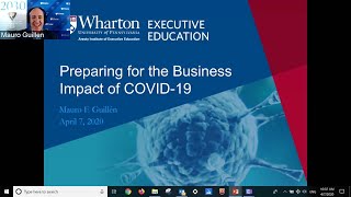 Preparing for the Business Impact of COVID 19 with Prof. Mauro Guillen