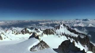 Dji phantom 3 advanced glacier filming in switzerland