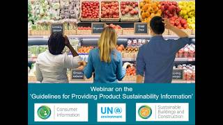 Webinar: Guidelines for Providing Product Sustainability Information - Buildings and Construction