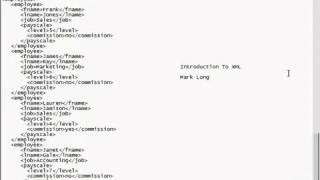 XML Tutorial 1 Introduction