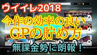 ［ウイイレ2018］初心者必見！今作のGPの貯め方はこれだ！！