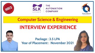 SLK Software Interview Experience | CSE Student