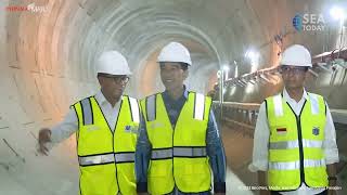 President Joko Widodo Inspects Progress MRT Phase Two