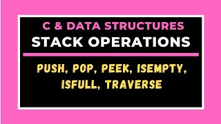 Stack and its Operations || Push and Pop || Stack concept using Arrays with Example