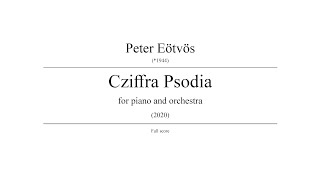 Peter Eötvös - Cziffra Psodia (score)