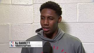 RJ Barrett player of Raptors postgame interview 12 23 2024