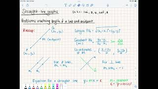 Problems involving length of a line and midpoint