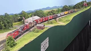 CP Train 81 on the Newport Subdivison at North Troy, VT, circa June 1980.