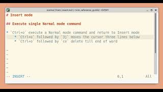 Execute Normal mode command from Insert mode