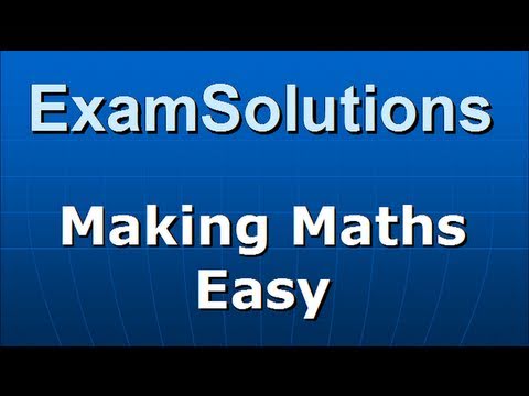 Probability : Cumulative Distribution Function F(X) : ExamSolutions Probability : Cumulative Distribution Function F(X) : ExamSolutions