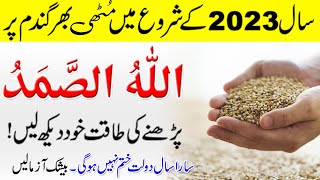 Reciting Allah hu Samad on wheat grains in 2023 ! Then money will come to you from all sides