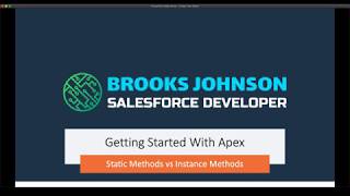 Salesforce Apex Programing: Static vs Instance Methods